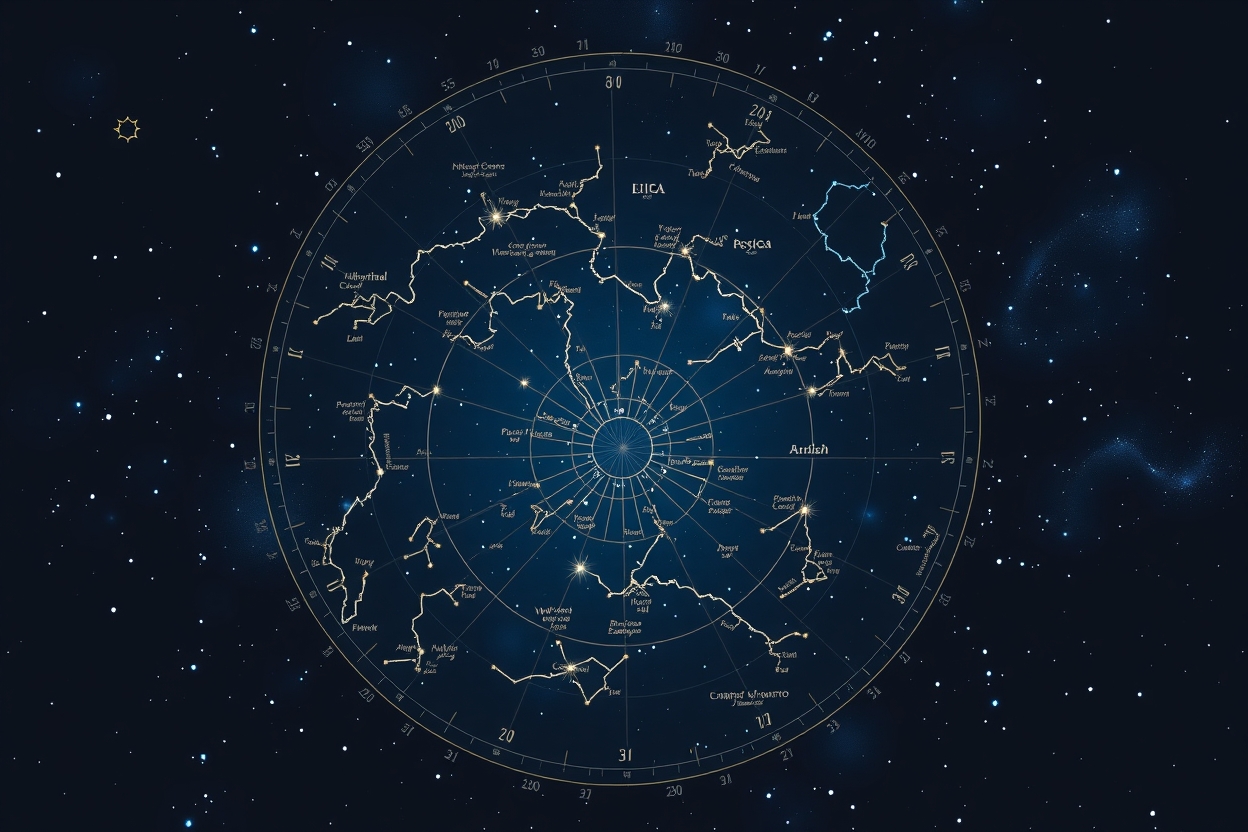 Astrologische Symbole und Zeitdarstellung